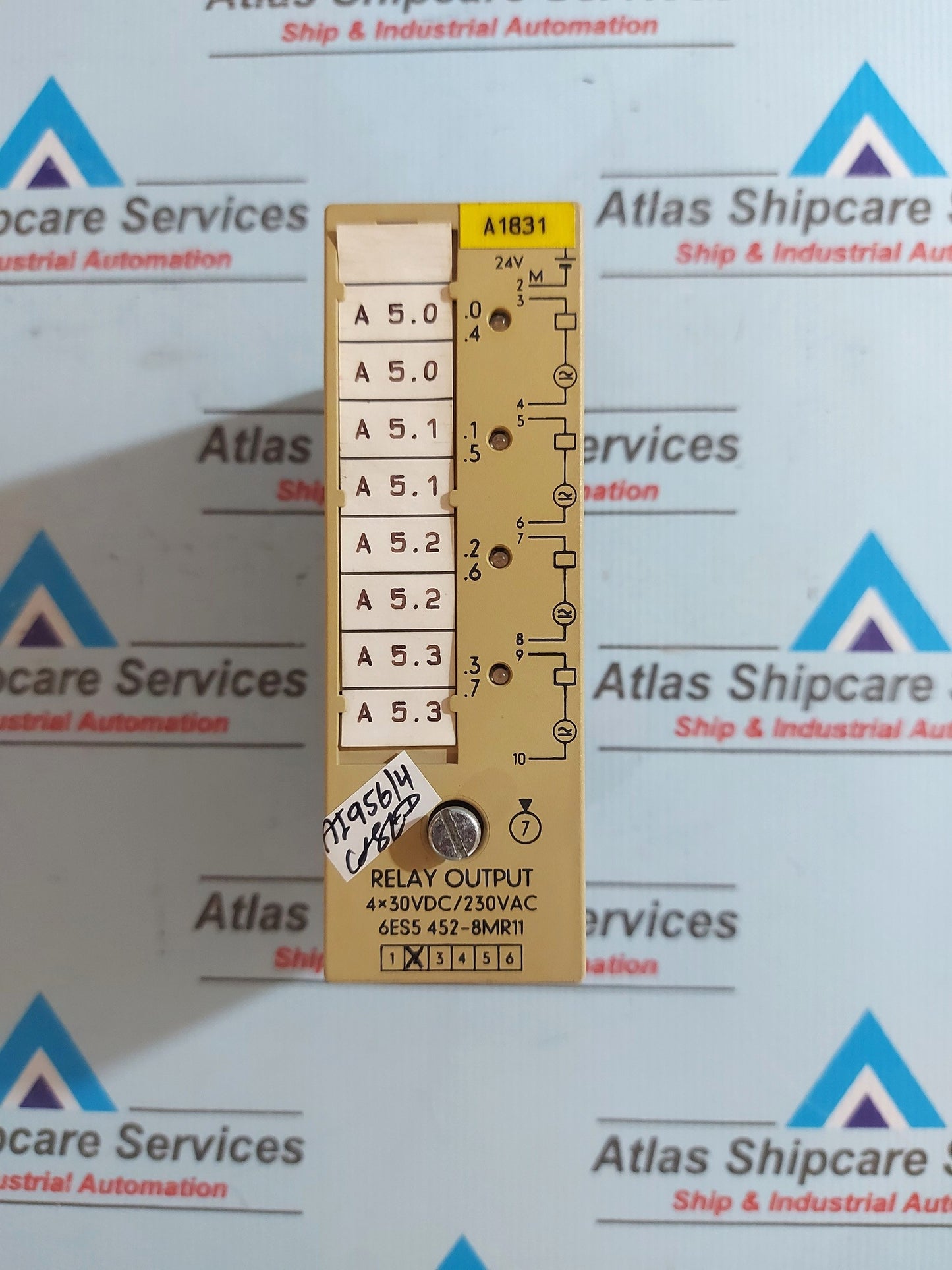 SIEMENS SIMATIC S5 6ES5 452-8MR11 RELAY OUTPUT MODULE
