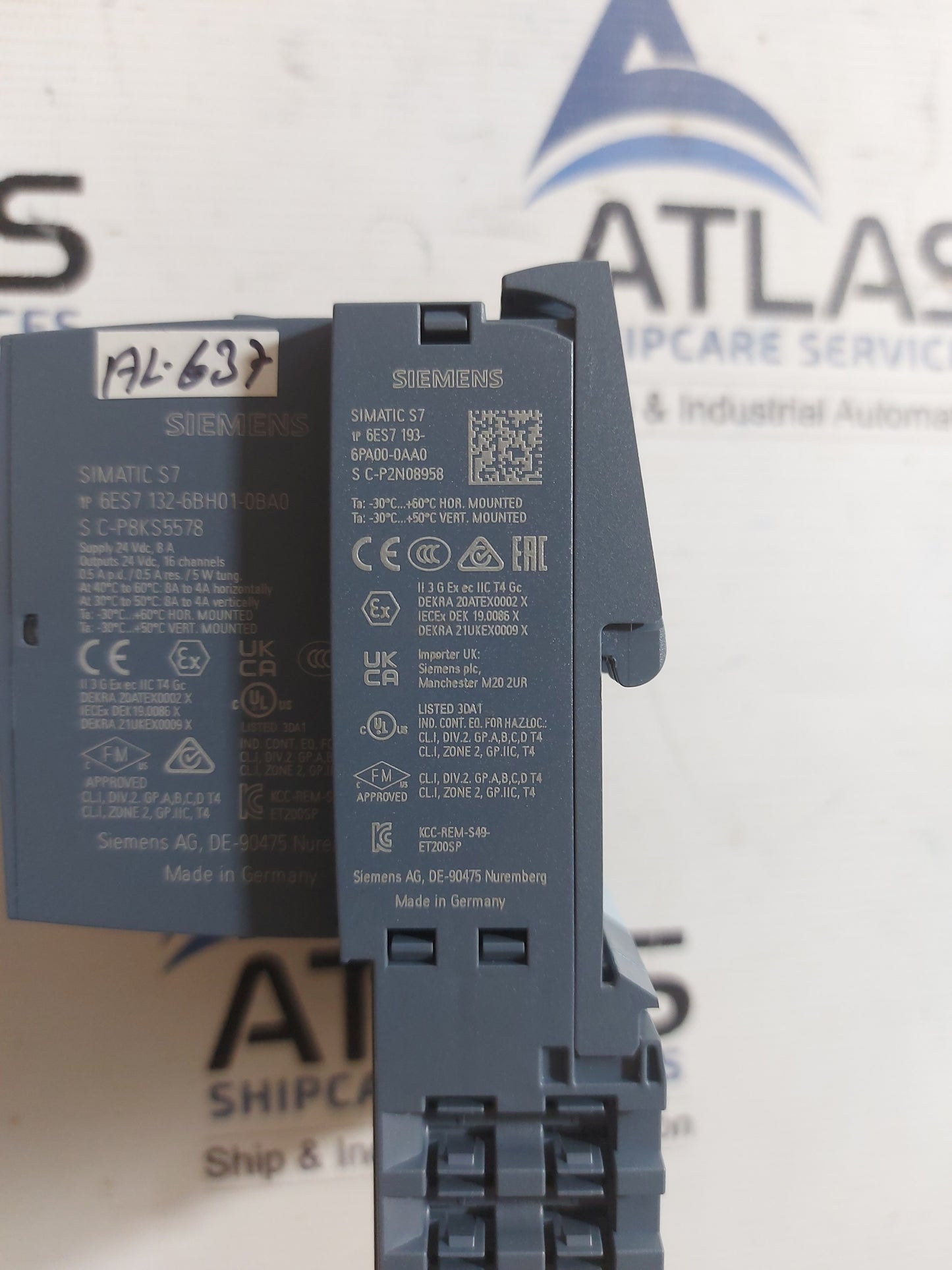 SIEMENS SIMATIC S7 6ES7 132-6BH01-0BA0 WITH 6ES7 193-6PA00-0AA0