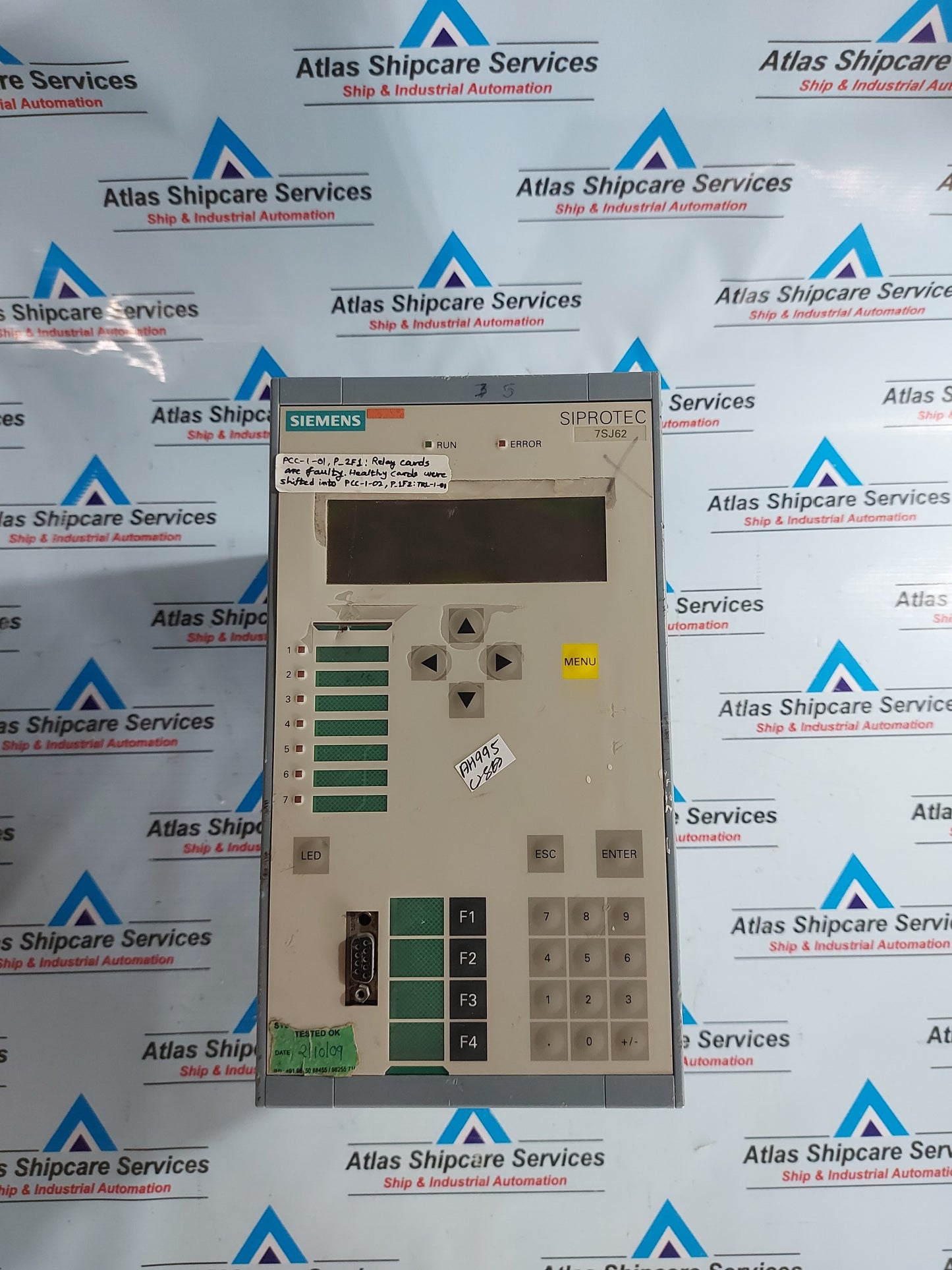 SIEMENS SIPROTEC 7SJ6225-5EB92-1FE0/FF OVERCURRENT PROTECTION AND CONTROL RELAY