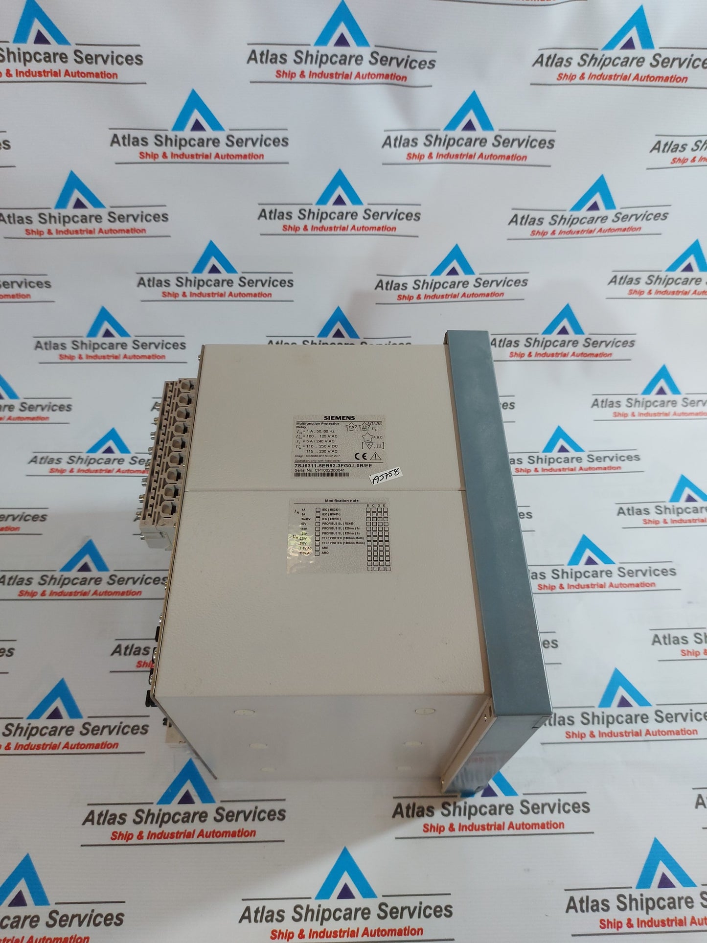 SIEMENS SIPROTEC 7SJ63 MULTIFUNCTION PROTECTIVE RELAY 7SJ6311-5EB92-3FG0-L0B/EE