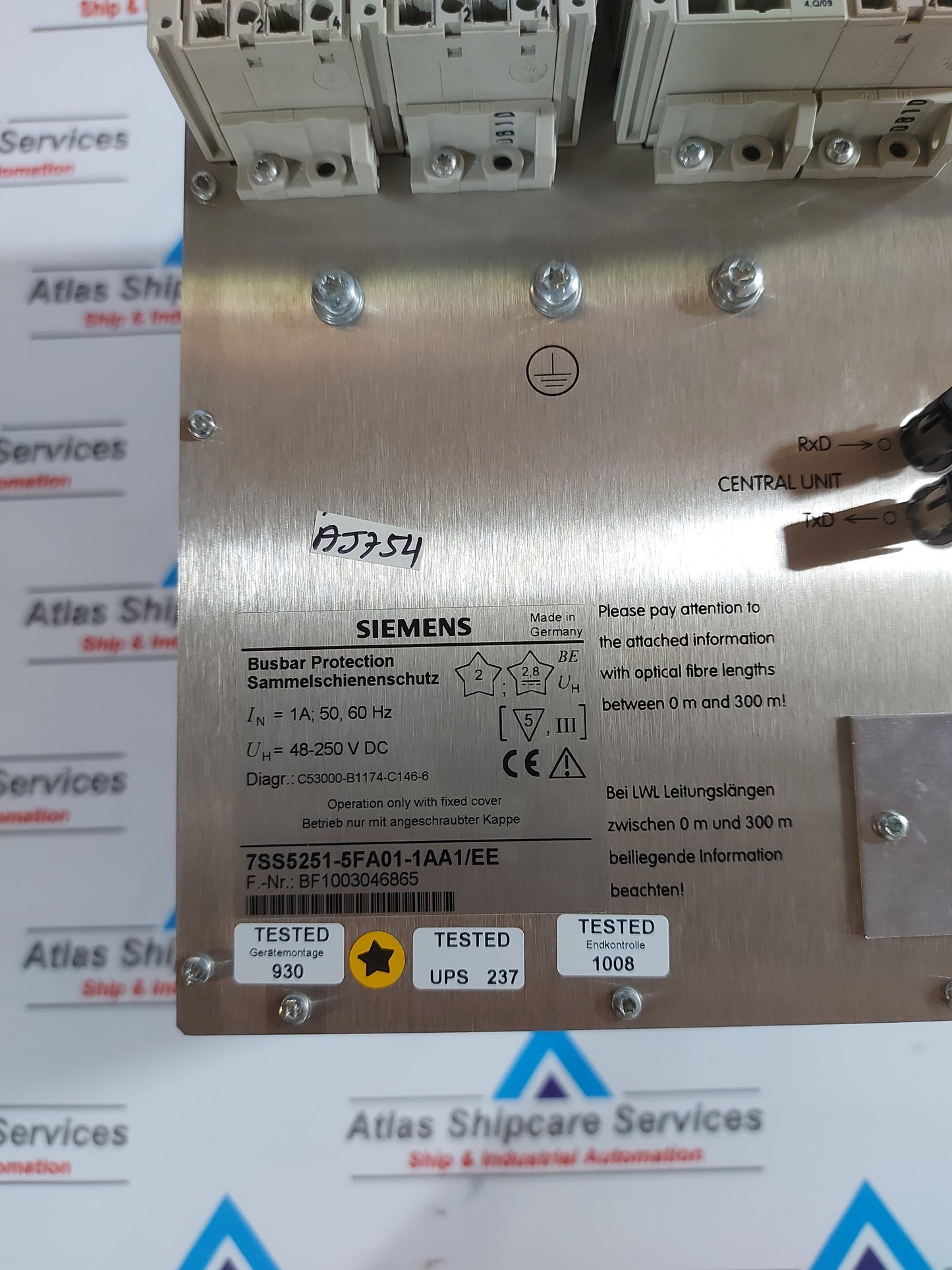 SIEMENS SIPROTEC 7SS52 BUSBAR PROTECTION 7SS5251-5F01-1AA1/EE