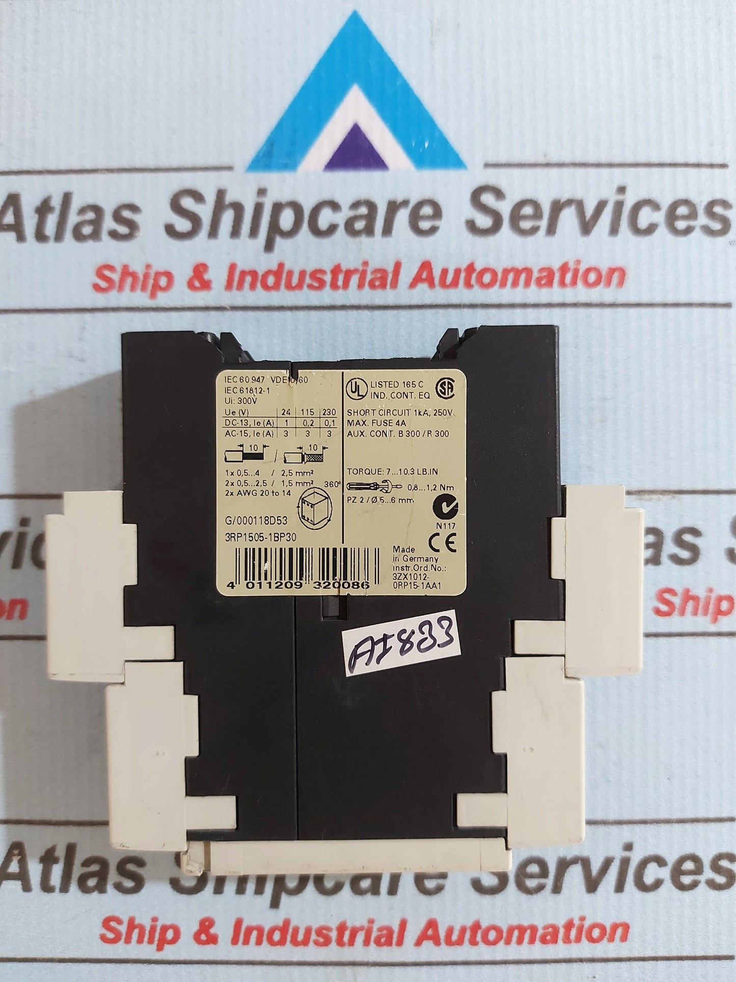 SIEMENS SIRIUS 3R 3RP1505-1BP30 TIMING RELAY