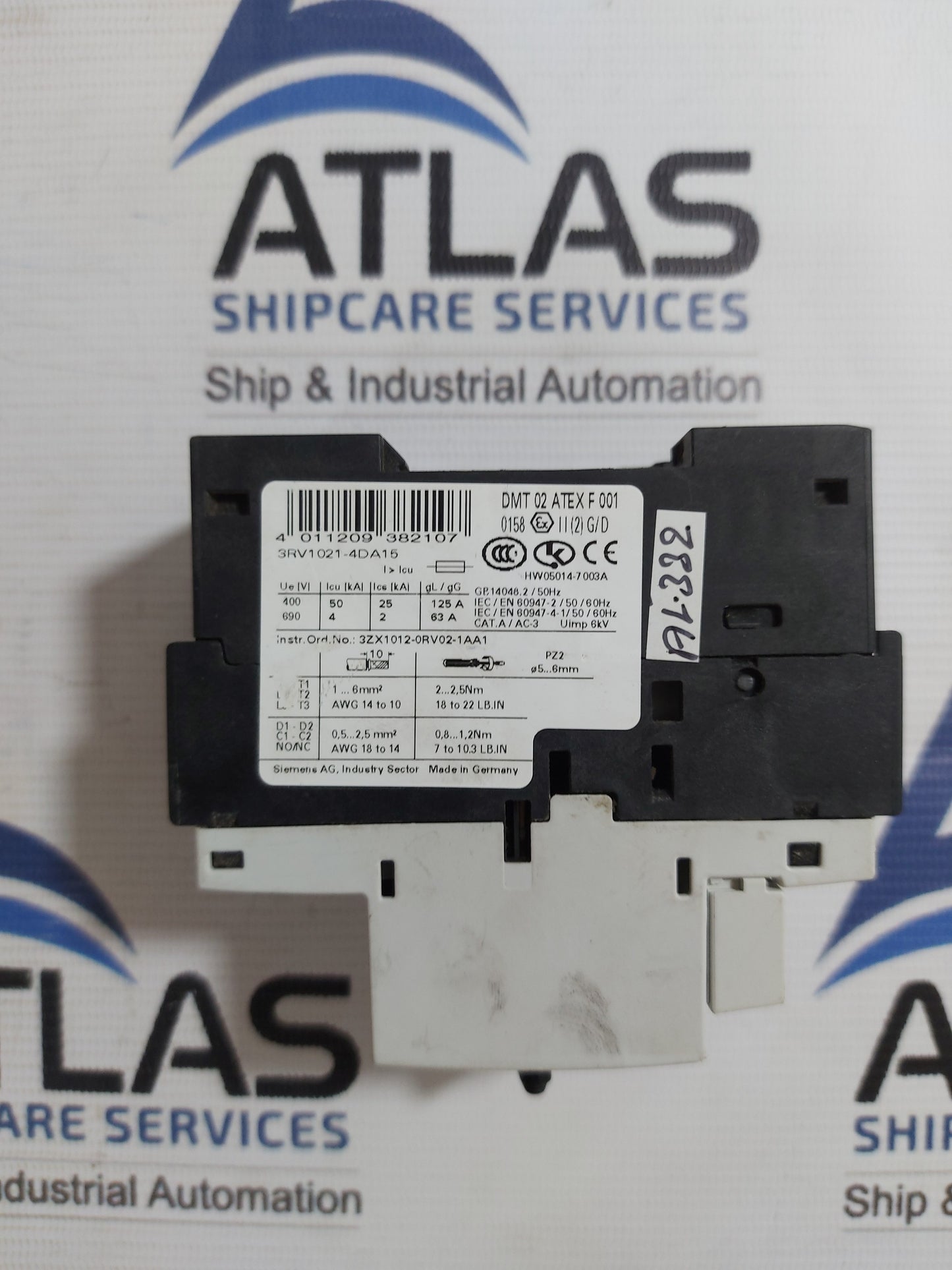 SIEMENS SIRIUS 3RV1021-4DA15 PROTECTION CIRCUIT BREAKER