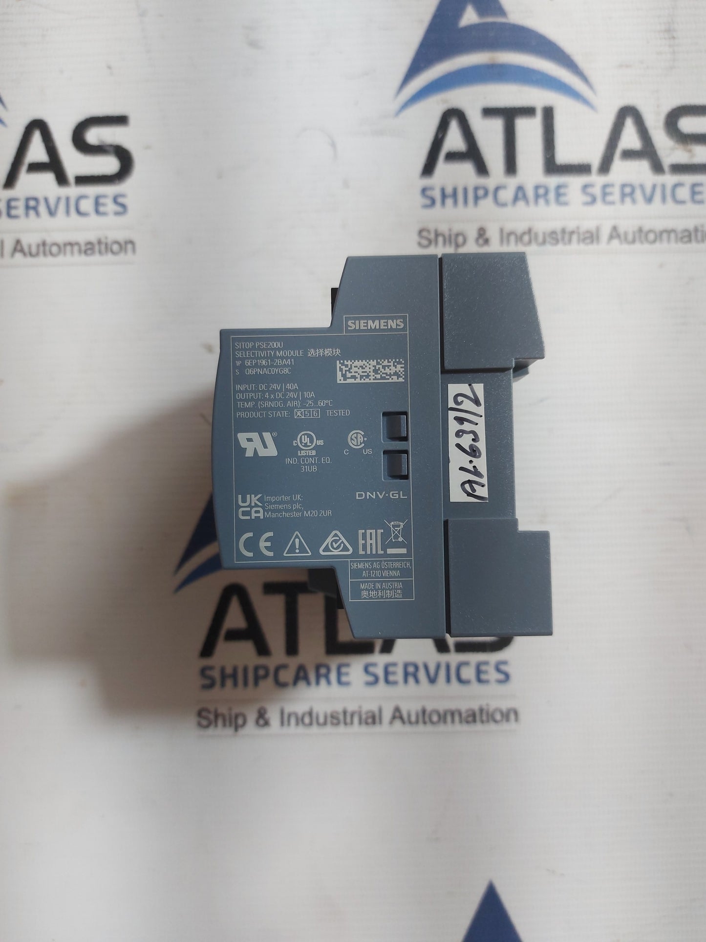 SIEMENS SITOP PSE200U SELECTIVITY MODULE 6EP1961-2BA41