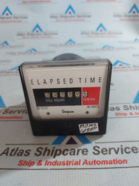 SIMPSON 120V 60Hz ELAPSED TIME METER 3-707516