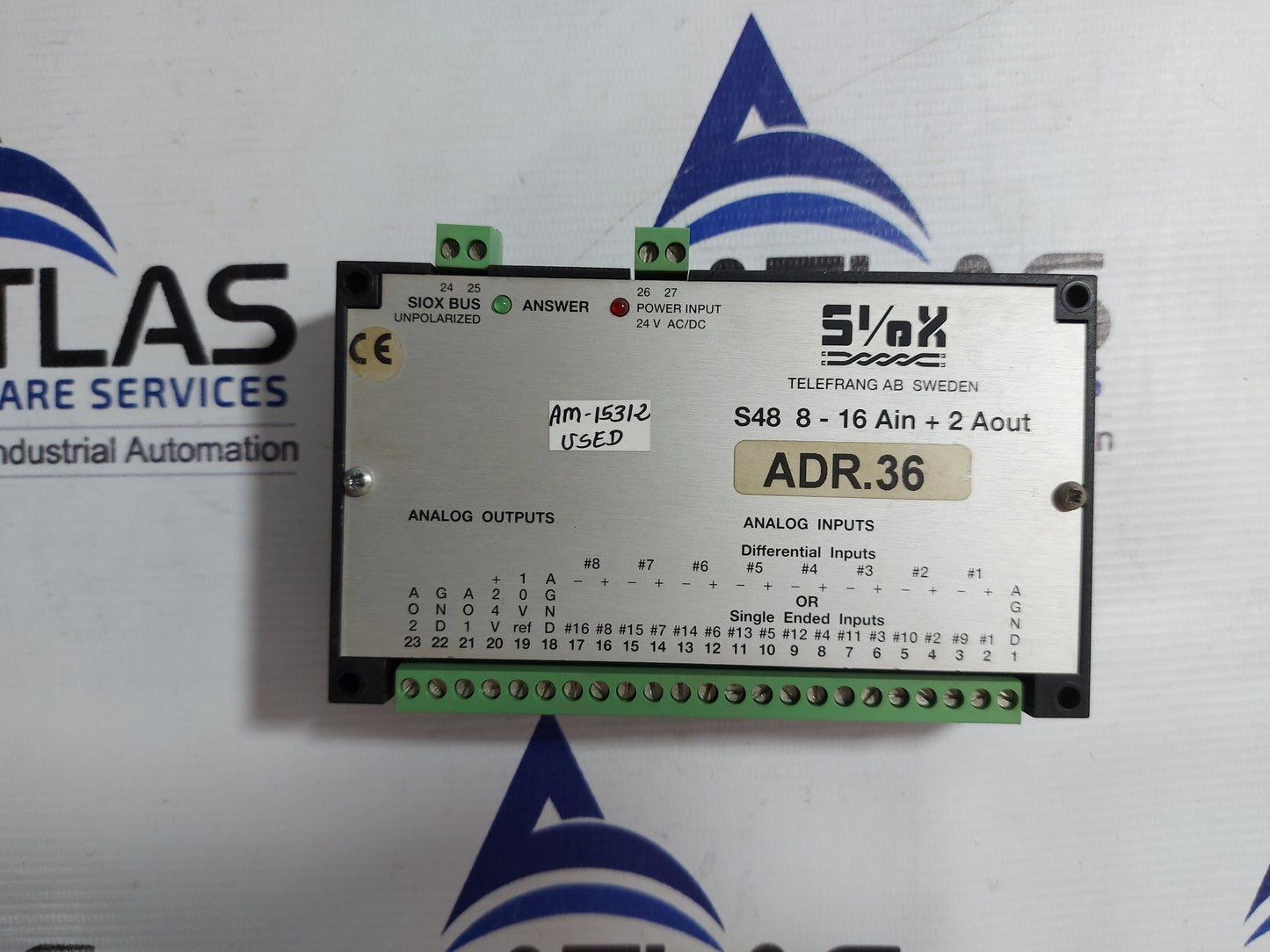 SIOX S48 8-16 AIN + 2 AOUT ANALOG INPUT OUTPUT MODULE