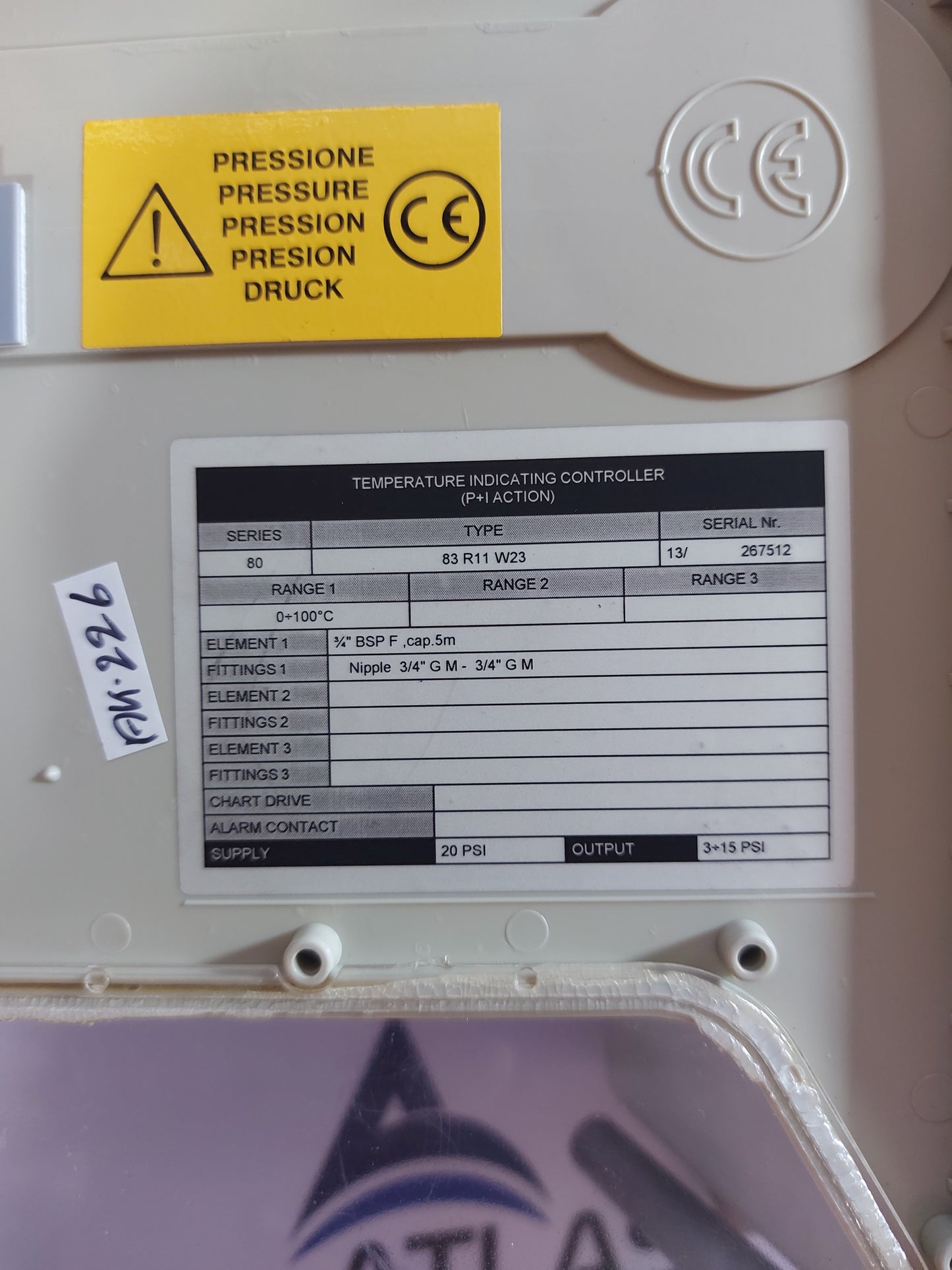 SMC 83 R11 W23 TEMPERATURE INDICATING CONTROLLER