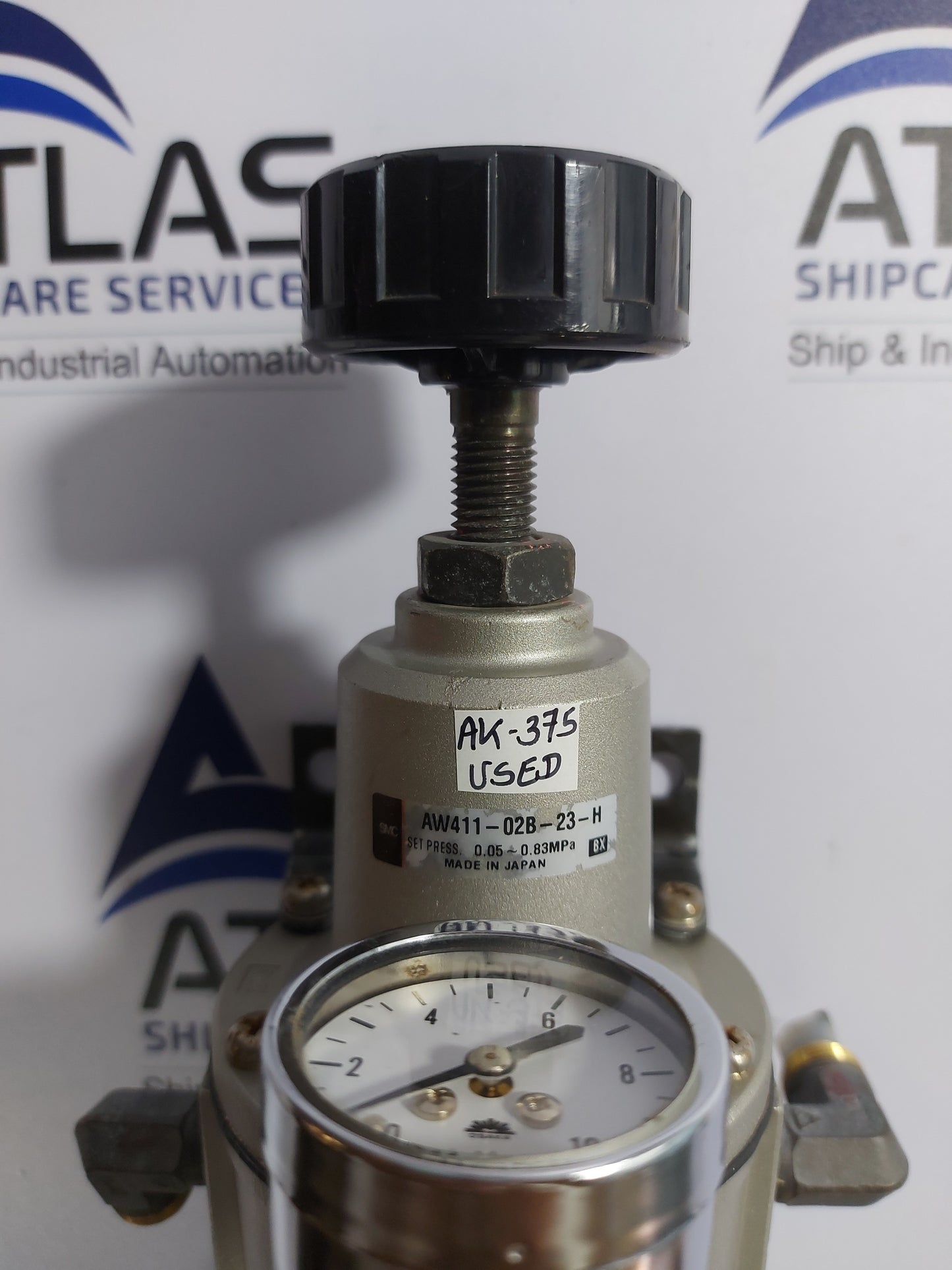 SMC AW411-02B-23-H AIR PRESSURE REGULATOR 0.05 ~ 0.83 MPa