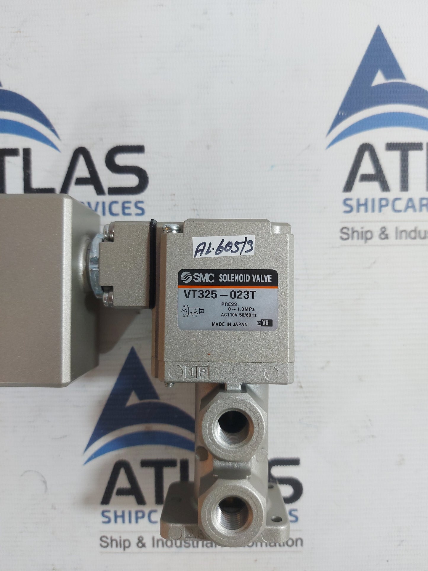 SMC VT325-023T 3-PORT SOLENOID VALVE AC110V 0~1.0 MPa