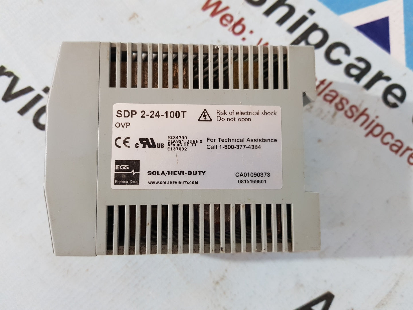 SOLA SDP 2-24-100T POWER SUPPLY 115/230VAC 1.1/0.7A 50/60H