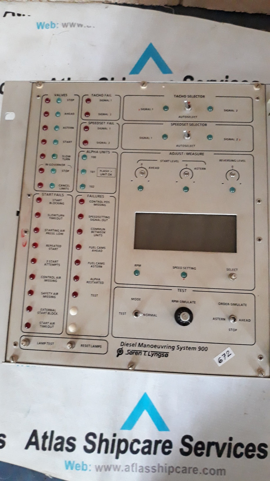 SOREN T LYNGSO DIESEL MANOEUVRING SYSTEM 900