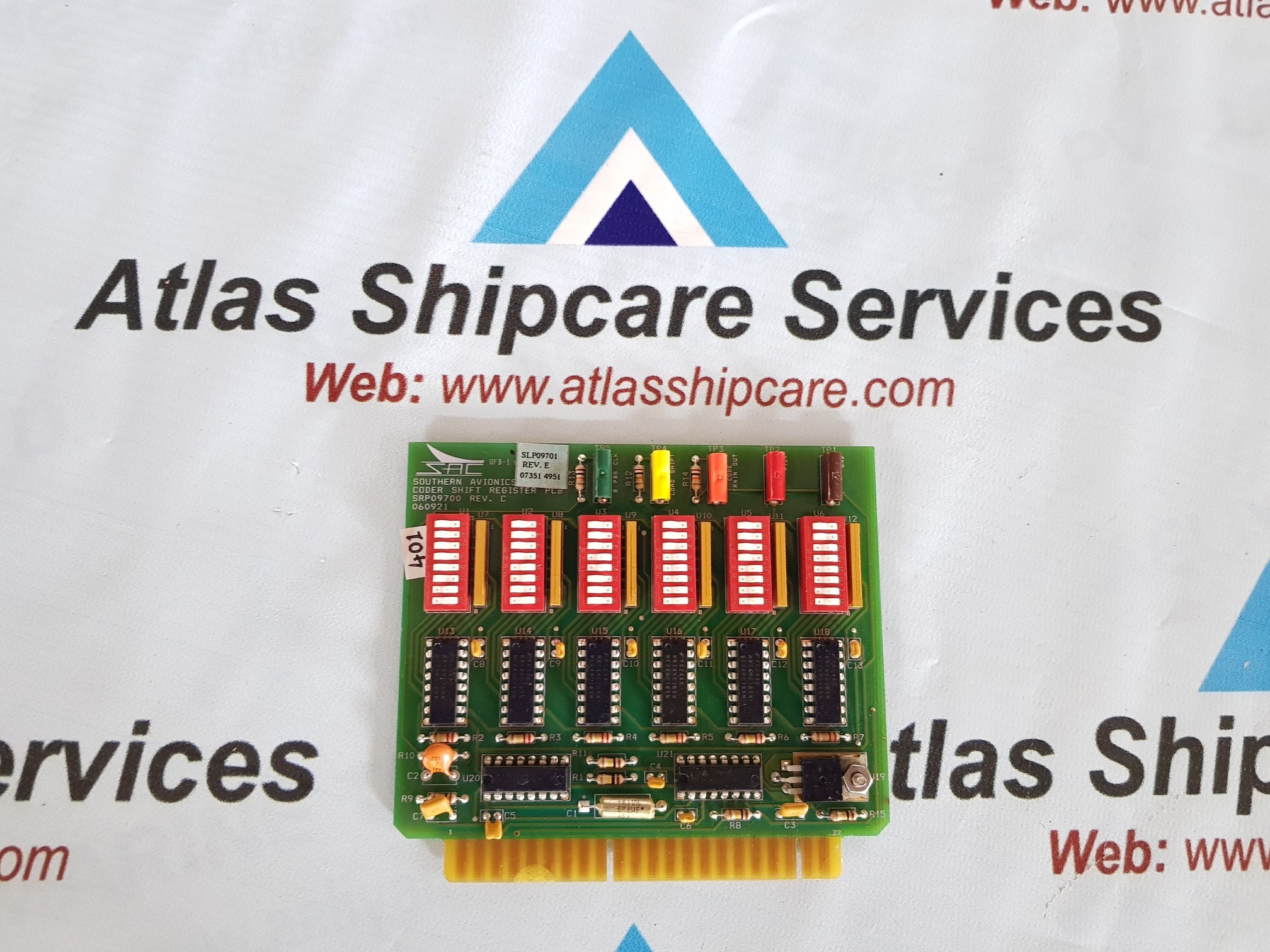 SOUTHERN SLP09701 CODER SHIFT REGISTER PCB CARD – Atlas Shipcare Services