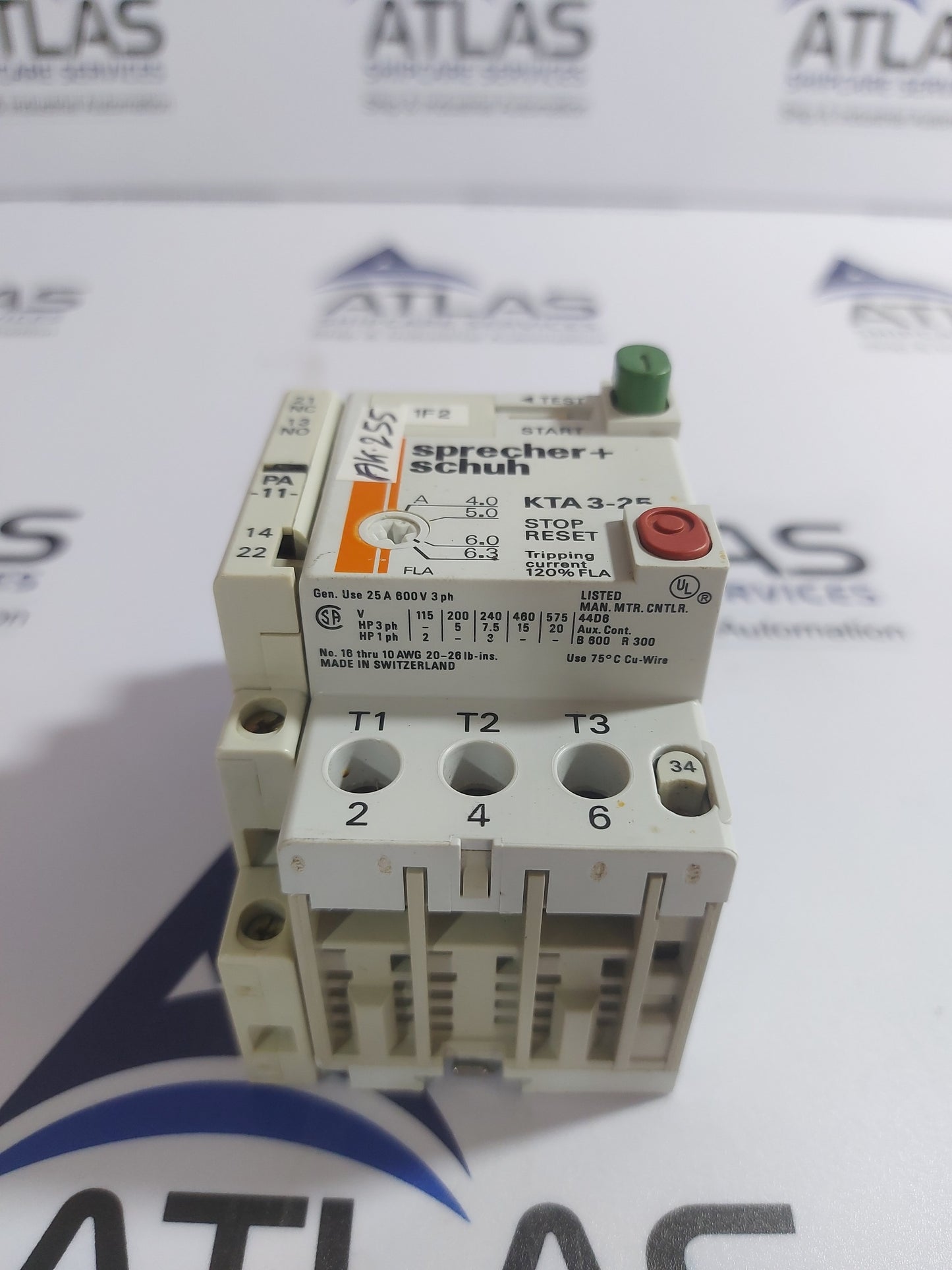 SPRECHER+SCHUH KTA 3-25 MOTOR CIRCUIT CONTROLLER 660V 10A