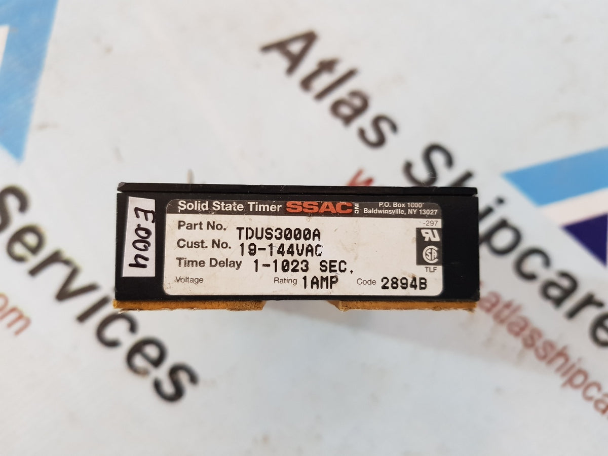 Ssac Inc SSAC TDUS3000A SOLID STATE TIMER – Atlas Shipcare Services