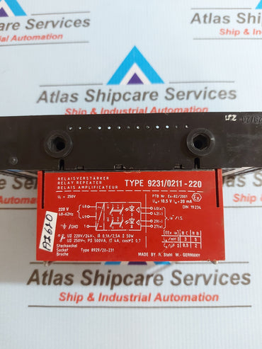 STAHL 9231/0211-220 RELAY REPEATER