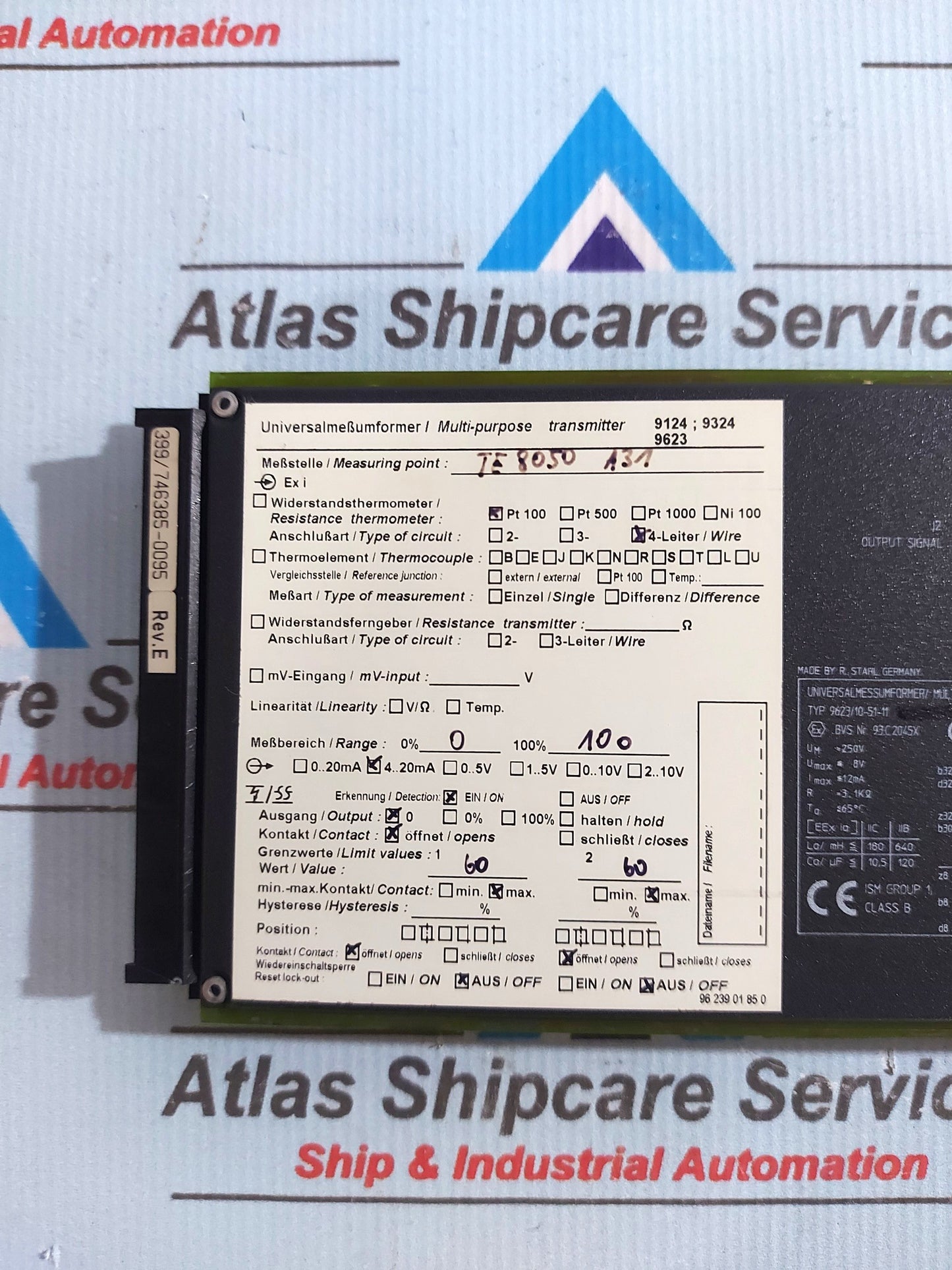 STAHL ICS 1000 9623/10-51-11 MULTI-PURPOSE TRANSMITTER