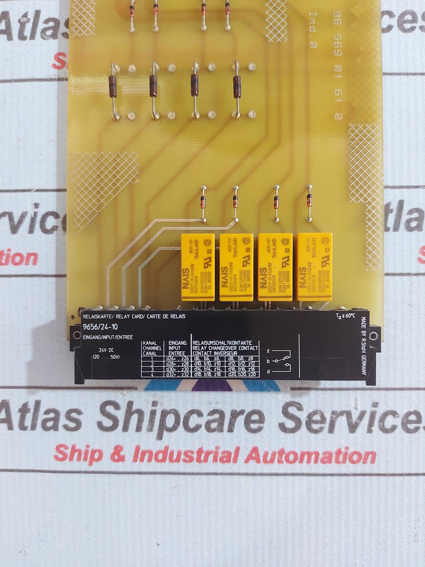 STAHL ICS 1000 9656/24-10 RELAY PCB CARD