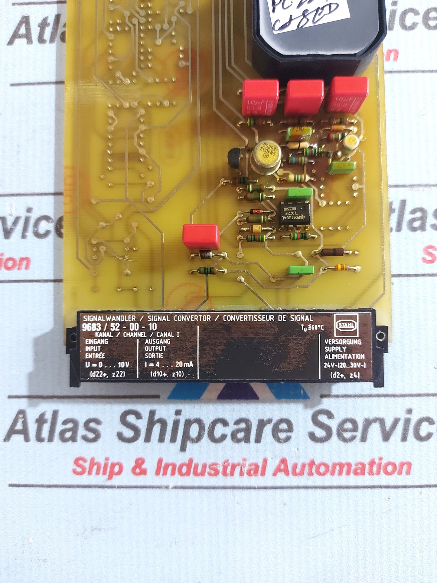 STAHL ICS 1000 9683/52-00-10 SIGNAL CONVERTER PCB CARD