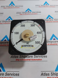 STANDARD ELECTRIC WORKS LS-110DC AMMETER 0-500 AC