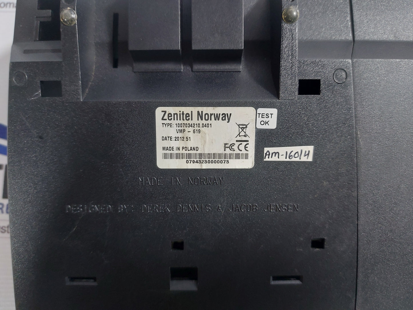 STENTOFON/ZENITEL VMP-619 MASTER STATION W/HANDSET 1007034210.0401