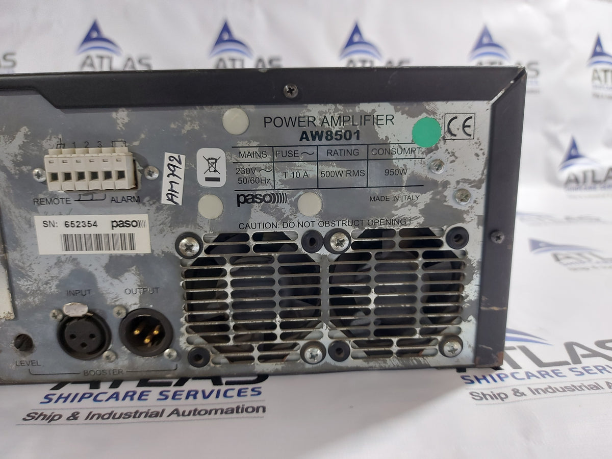 STENTO VINGTOR PASO AW8000 SERIES AUDIO POWER AMPLIFIER AW8501