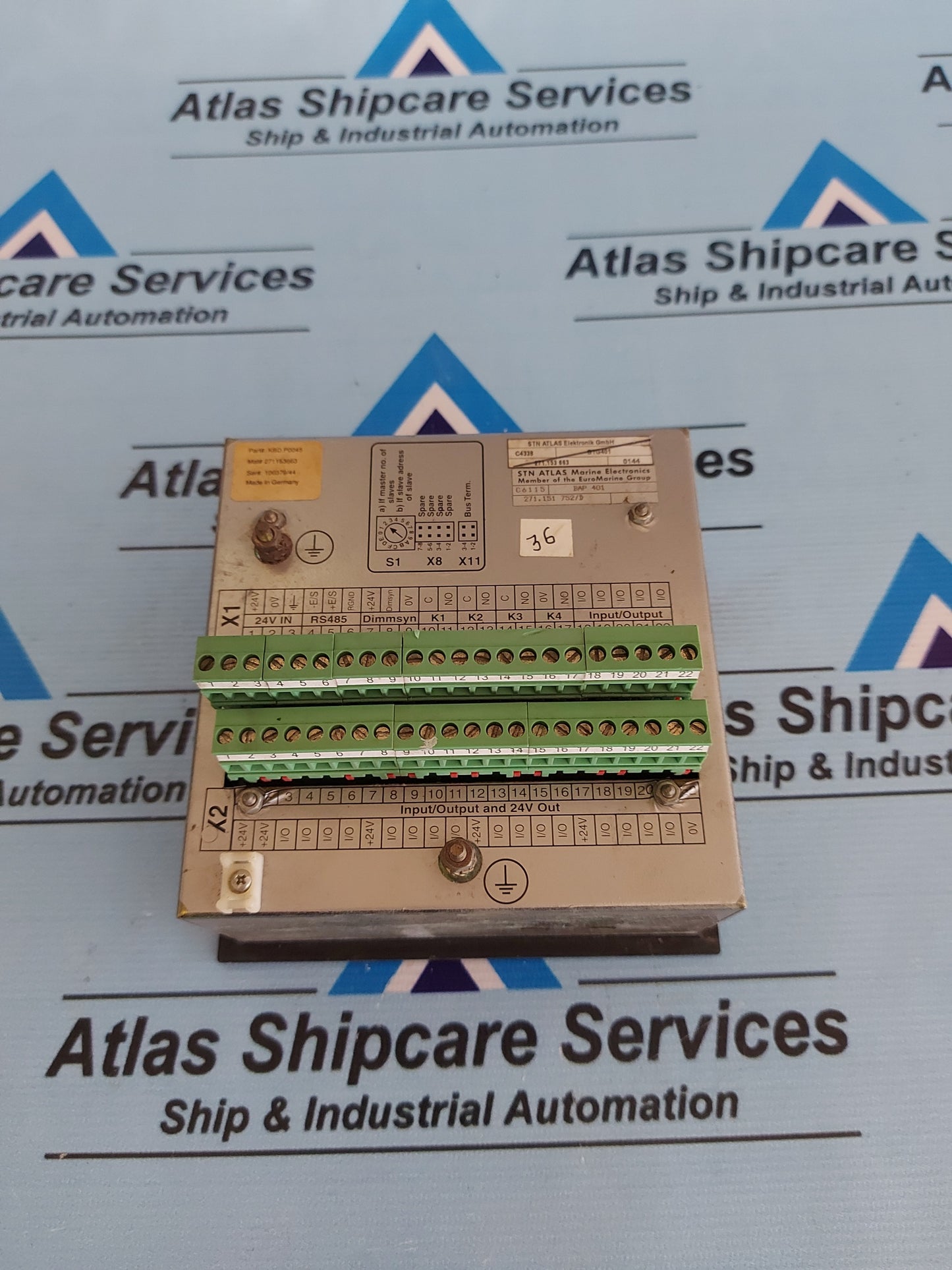 STN ATLAS BAP 401 BRIDGE ALARM SYSTEM P/N 271.151 752/D