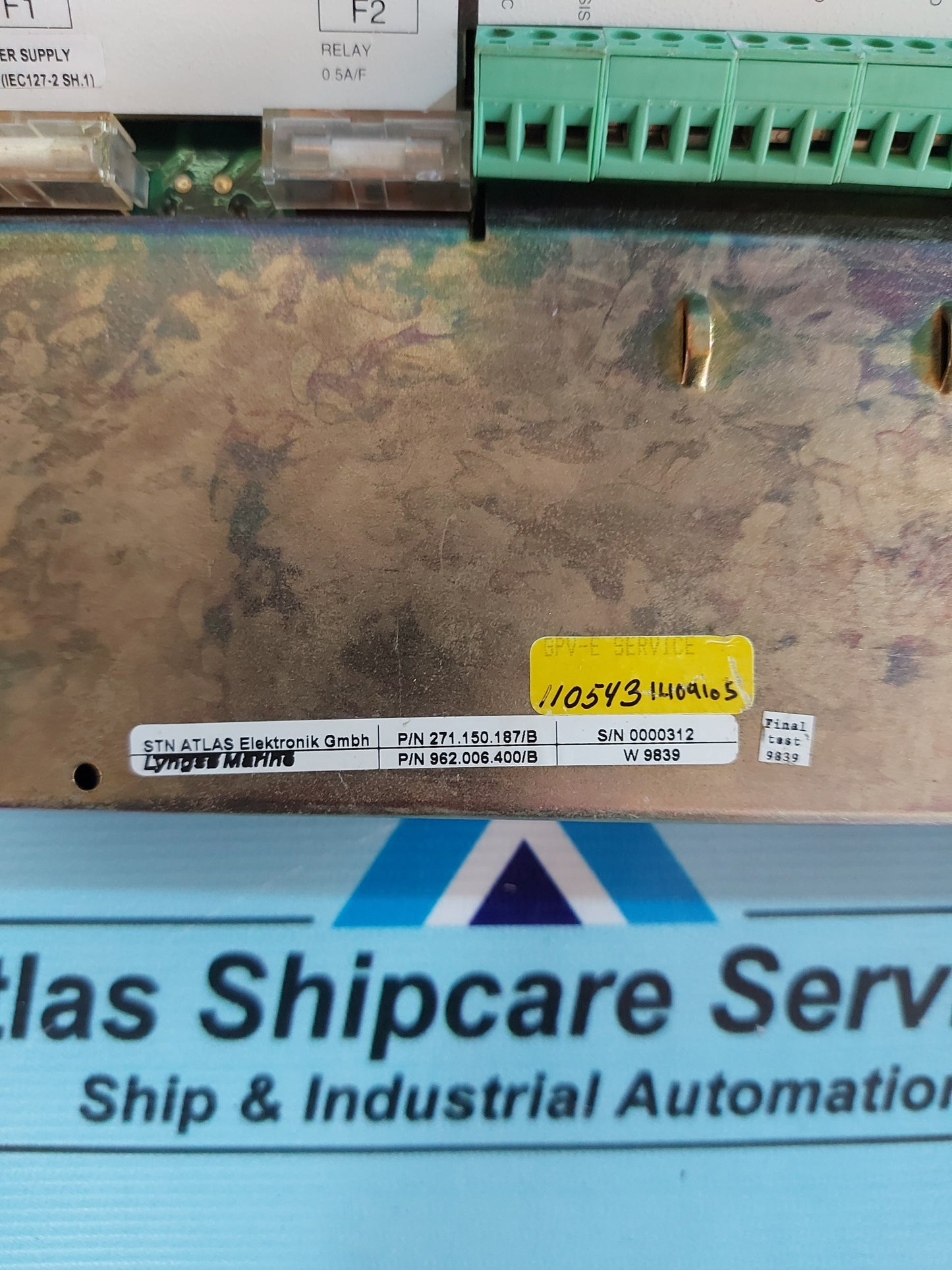 STN ATLAS GEAMAR MCS 40M MONITORING AND CONTROL SYSTEM P/N 271.150.187/B