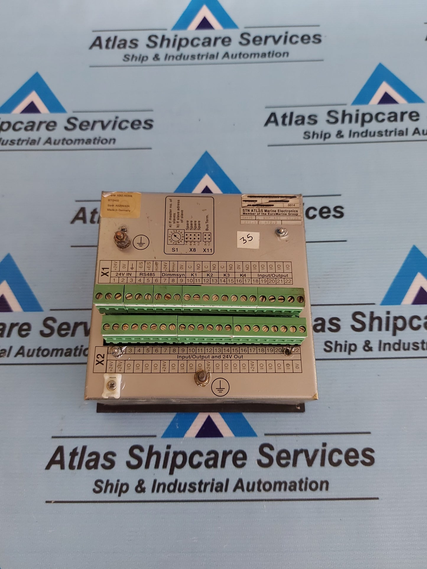 STN ATLAS WAP 401 P/N 271.193 672.D ALARM PANEL