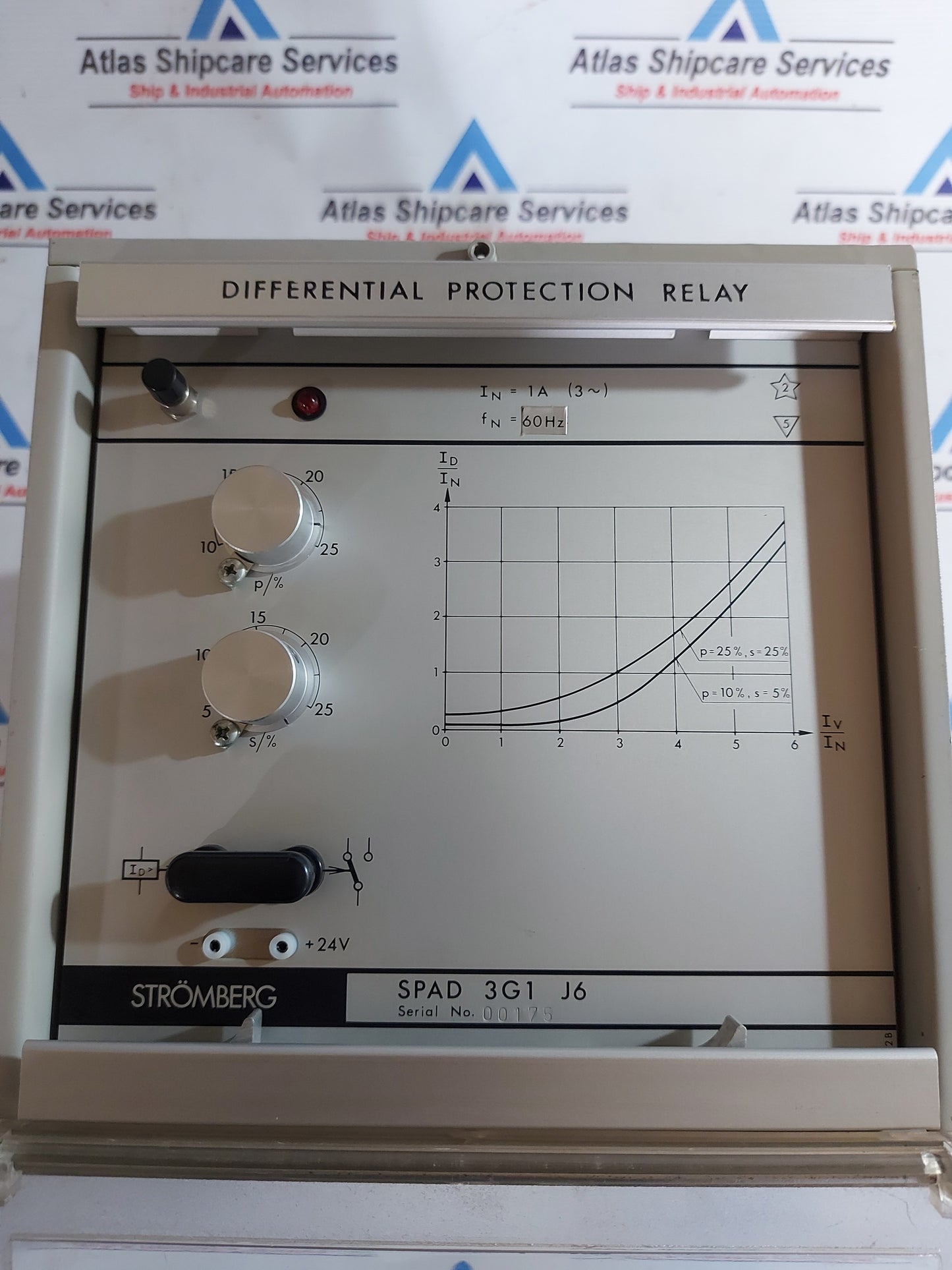 STROMBERG SPAD 3G1 J6 DIFFERENTIAL PROTECTION RELAY AG710