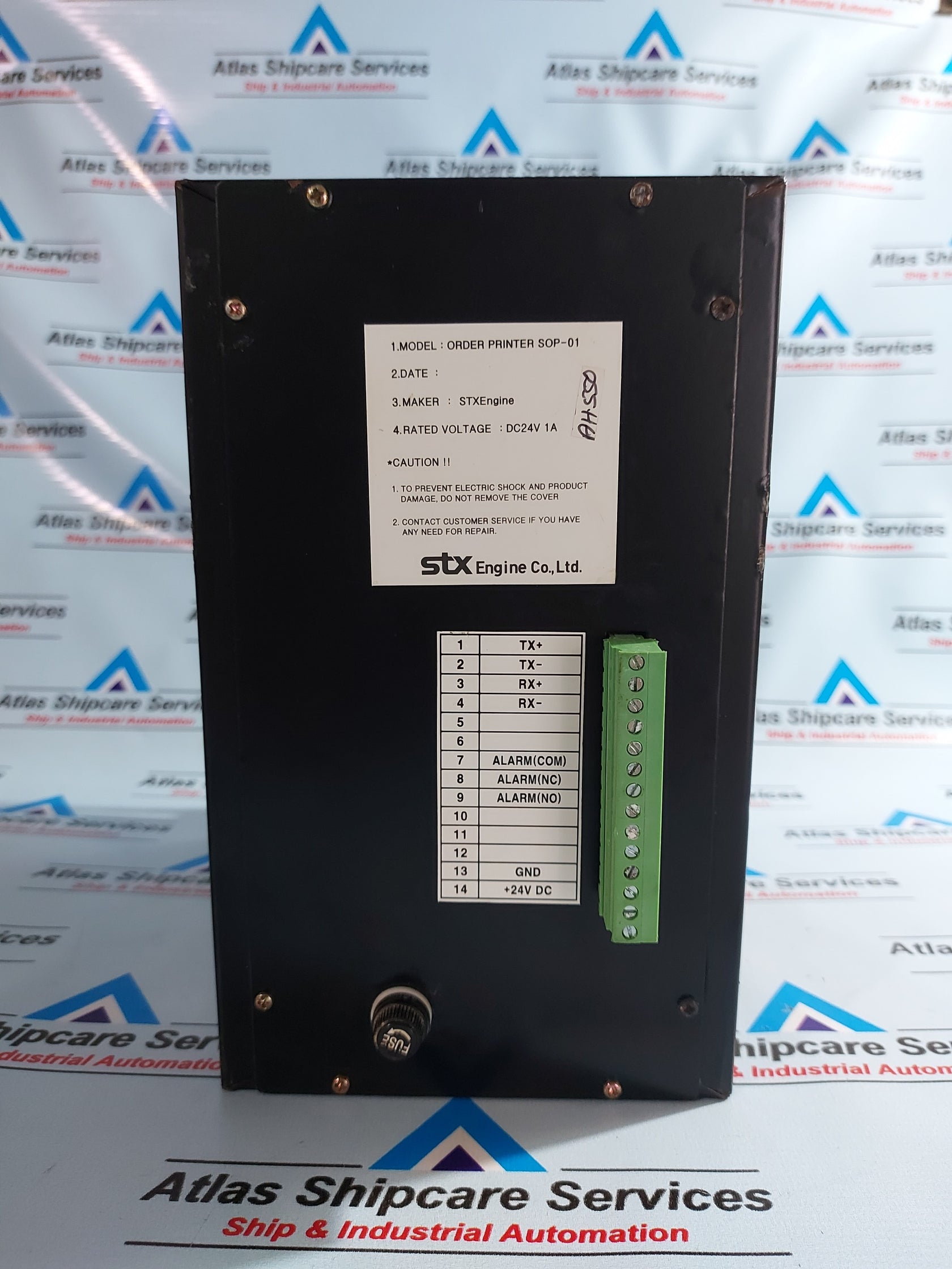 STX ENGINE ORDER PRINTER SOP-01 – Atlas Shipcare Services