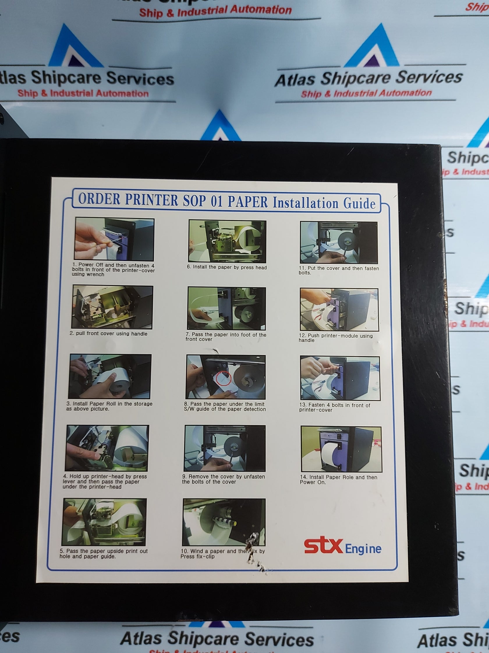 STX ENGINE ORDER PRINTER SOP-01 – Atlas Shipcare Services