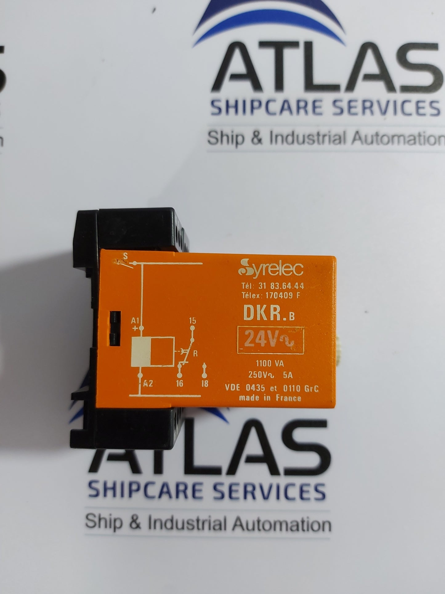 SYRELEC DKR.B TIME DELAY RELAY 1100VA 24V 250V~ 5A