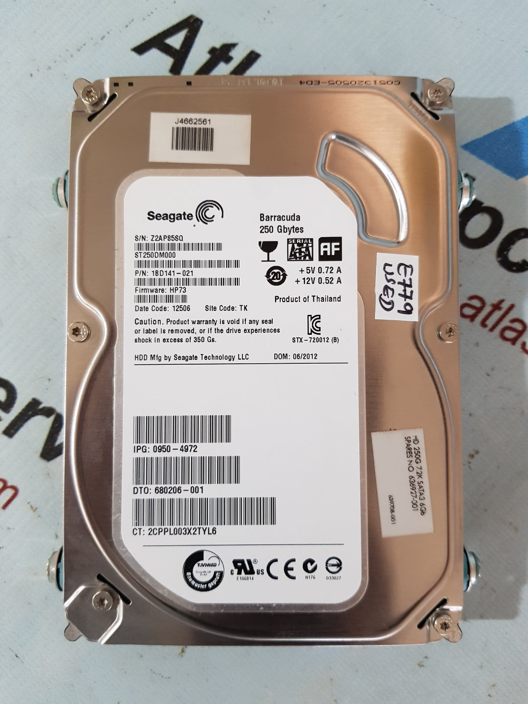 Seagate Barracuda 250GB ST250DM000 3.5" HHD Hard Drive
