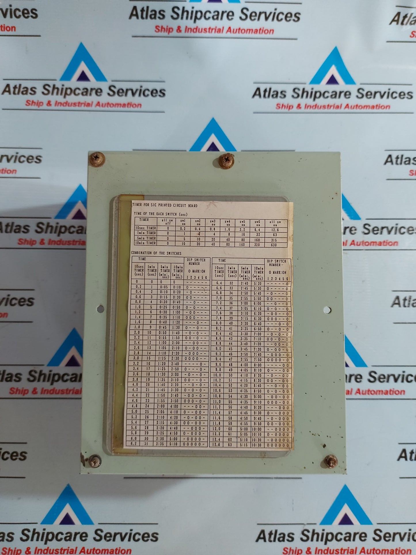 TAIYO AA-194A SIC-1 TIMER FOR SIC PRINTED CIRCUIT BOARD