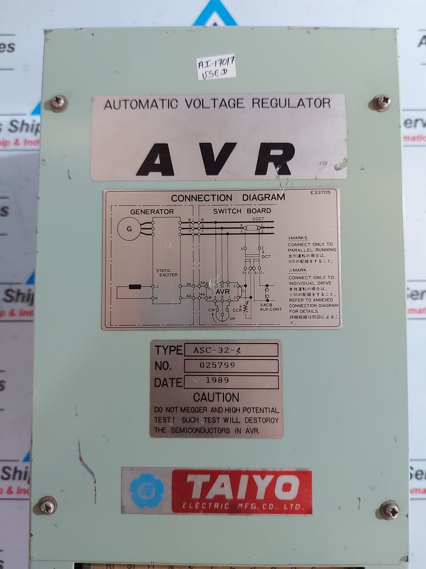 TAIYO ASC-32-4 AUTOMATIC VOLTAGE REGULATOR
