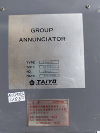 TAIYO ELECTRIC PAN-1C GROUP ANNUNCIATOR