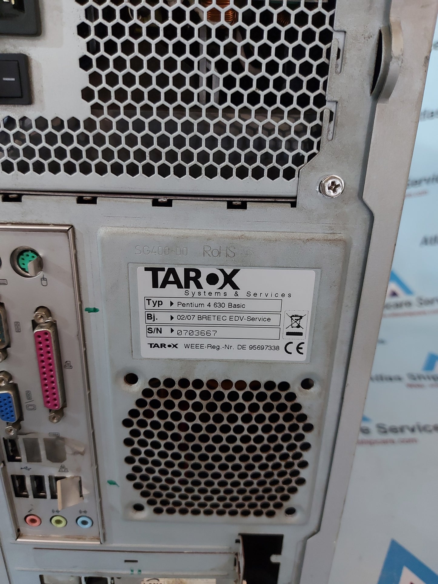 TAROX PENTIUM 4 63 BASIC COMPUTER SYSTEM