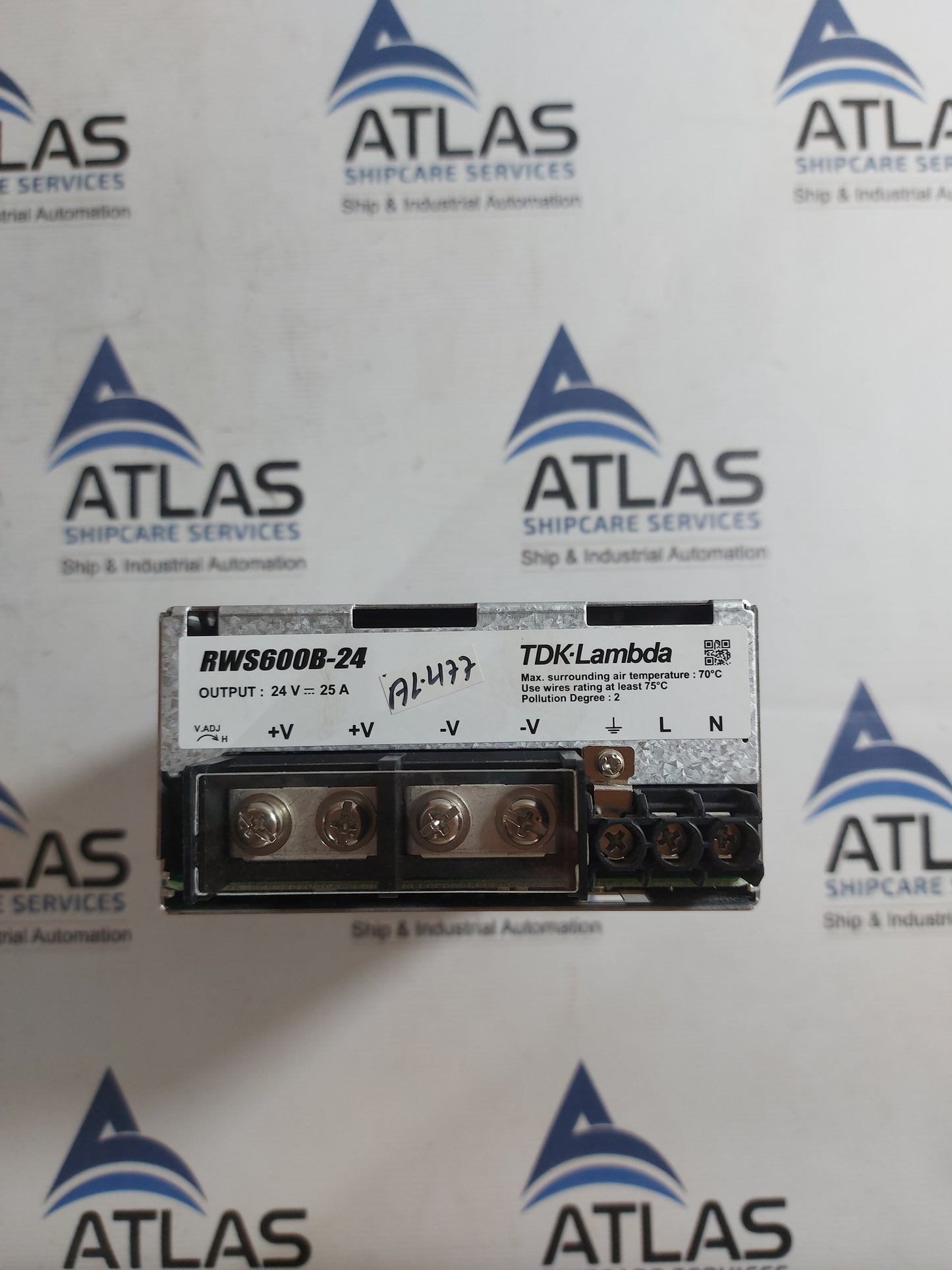 TDK-LAMBDA RWS600B-24 SWITCHING POWER SUPPLY 24V 25A