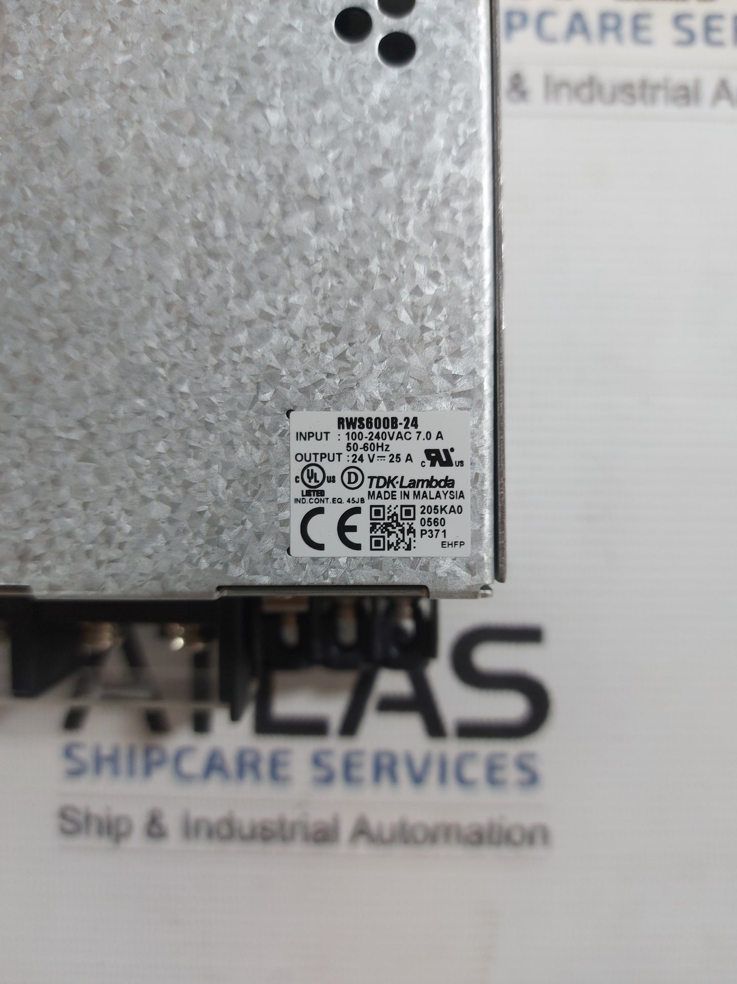 TDK-LAMBDA RWS600B-24 SWITCHING POWER SUPPLY 24V 25A