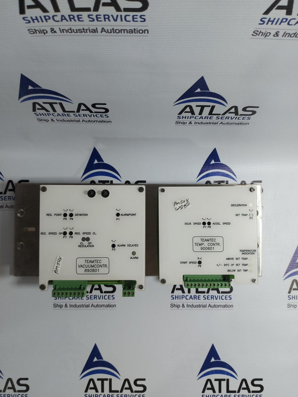 TEAMTEC 890801 VACUUM CONTROLLER 900601 TEMP. CONTROLLER