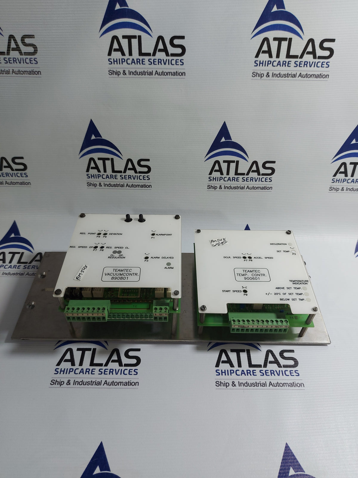 TEAMTEC 890801 VACUUM CONTROLLER 900601 TEMP. CONTROLLER