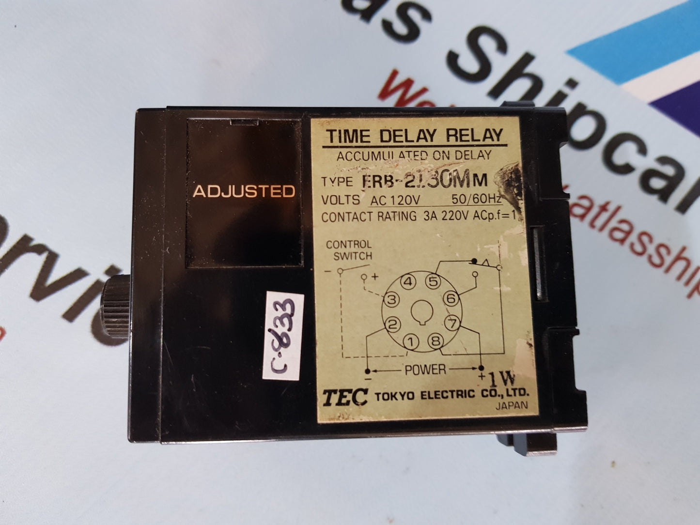 TEC ERB-2130MM TIME DELAY RELAY