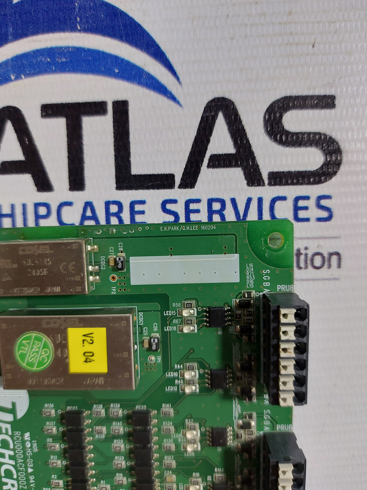 TECHCROSS RCU000ACF000Z REMOTE CONTROL UNIT PRINTED CIRCUIT BOARD