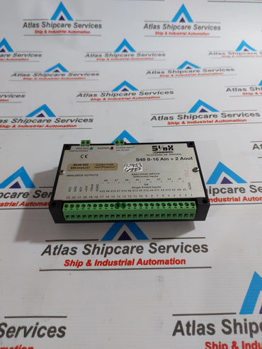 TELEFRANG S48 8-16 AIN + 2 AOUT ANALOG INPUT/OUTPUTS MODULE 24V AC/DC