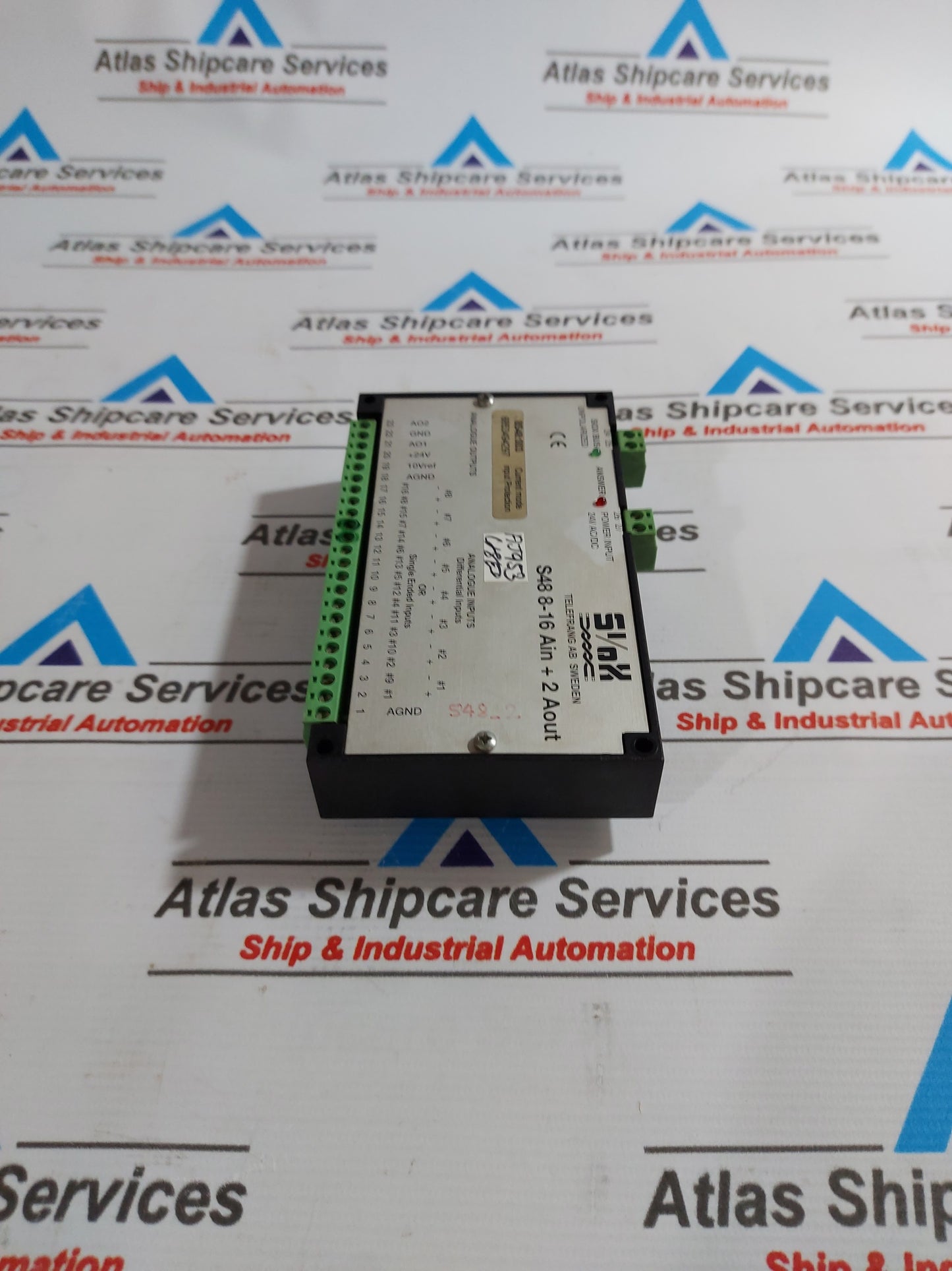 TELEFRANG S48 8-16 AIN + 2 AOUT ANALOG INPUT/OUTPUTS MODULE 24V AC/DC