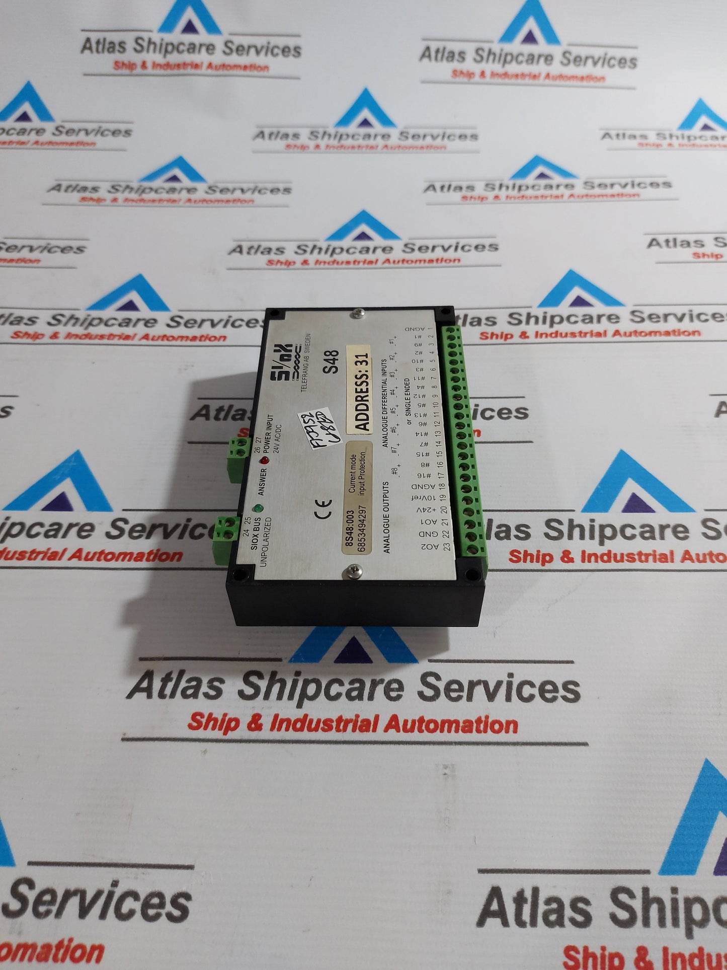 TELEFRANG S48 SI/OX ANALOG INPUT OUTPUT MODULE