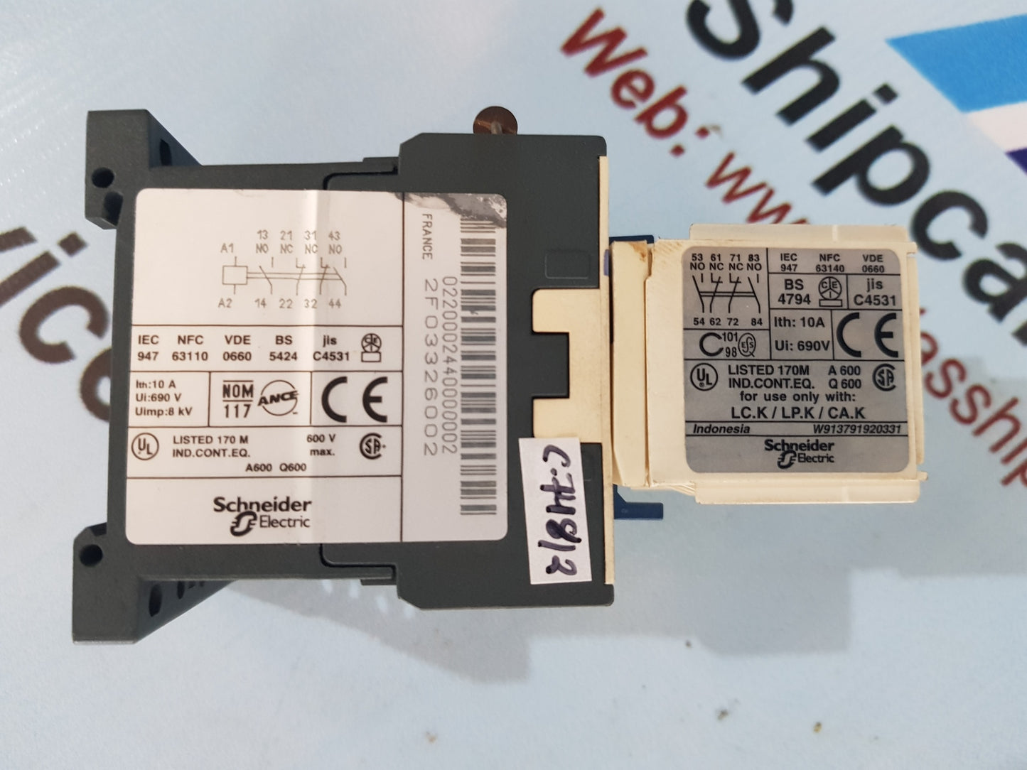 TELEMECANIQUE LA1KN22 CONTACT BLOCK RELAY