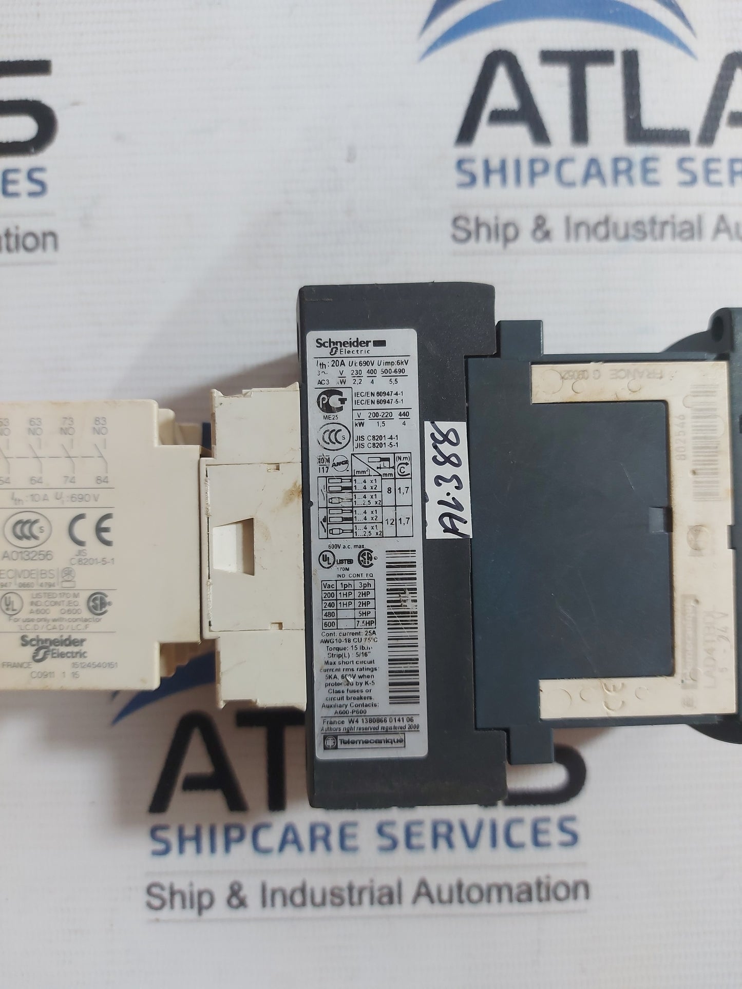 TELEMECANIQUE LADN40 LA1 DN40 AUXILIARY CONTACT BLOCK