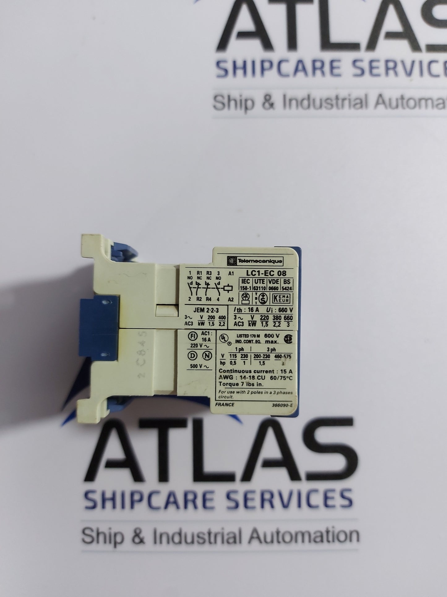 TELEMECANIQUE LC1-EC 08 CONTACTOR RELAY 220V 16A