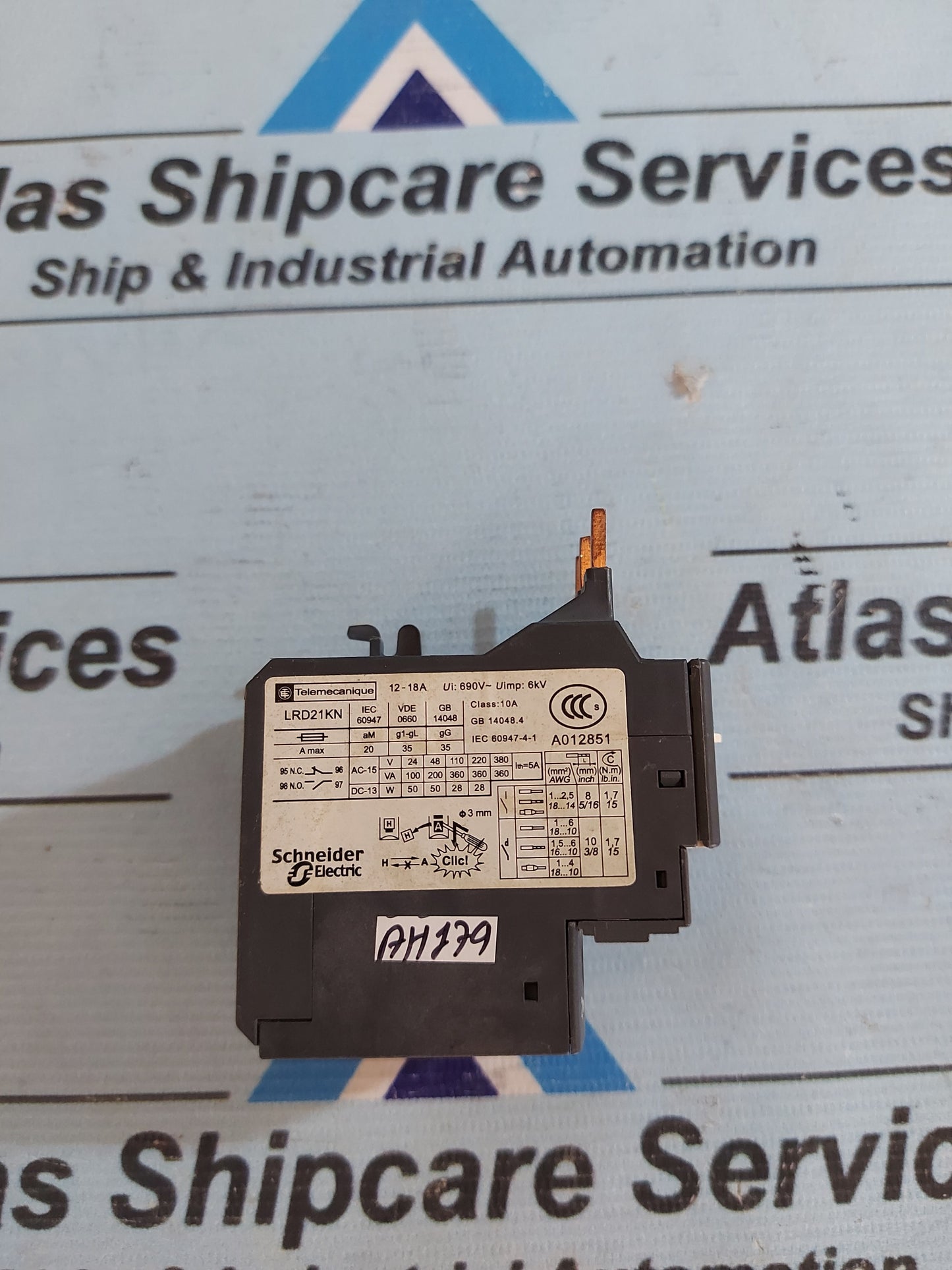 TELEMECANIQUE SCHNEIDER LRD21KN 12-18A THERMAL OVERLOAD RELAY